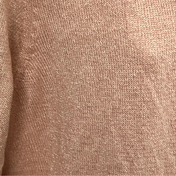 Sparkle Metallic Shirt Cardigan Set Large Peach Jewel Career Office‎ Elegant - Picture 4 of 13